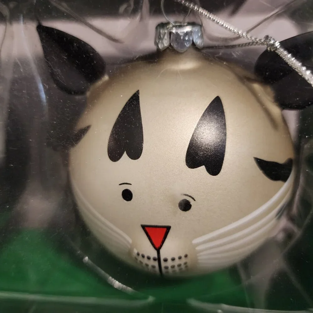 2/$15 Cute Double Cat Christmas Ornaments - Large, Brand New - Picture 4 of 6